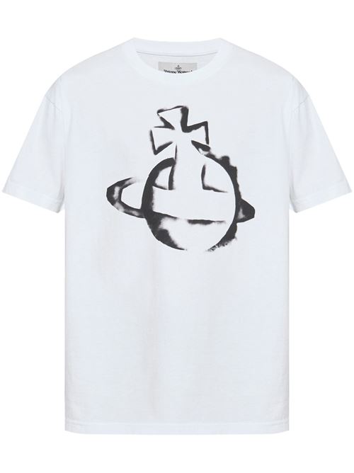 T-shirt con stampa Orb VIVIENNE WESTWOOD | 3G010033J001MA401